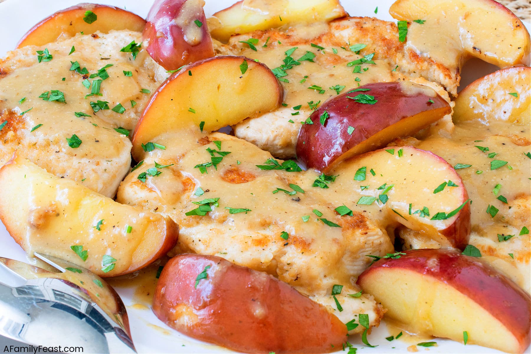 Prep Ahead Honey Mustard Chicken Apple Skillet for Busy Cooks